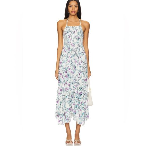 Free People Heat Wave Printed Maxi Dress In Floral Combo XS - Picture 1 of 7